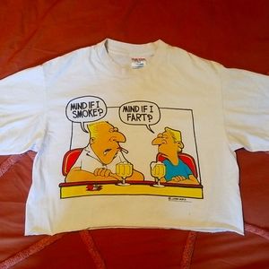 Vintage 90's Funny Crop Tee